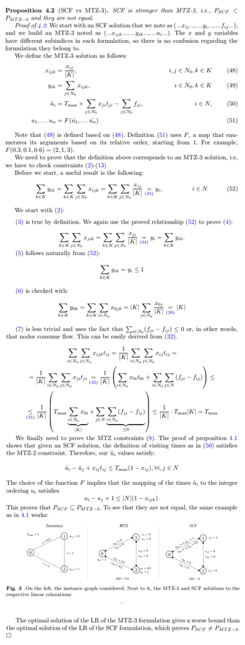 Proof of the strictness of the SCF formulation